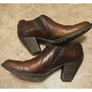 Born leather booties